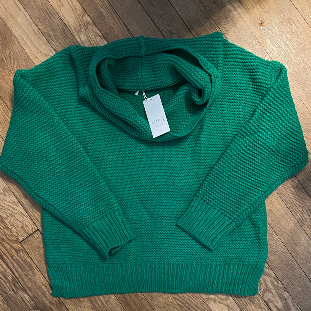 *NEW WITH TAGS*Cowl Neck Vici Sweater - MED